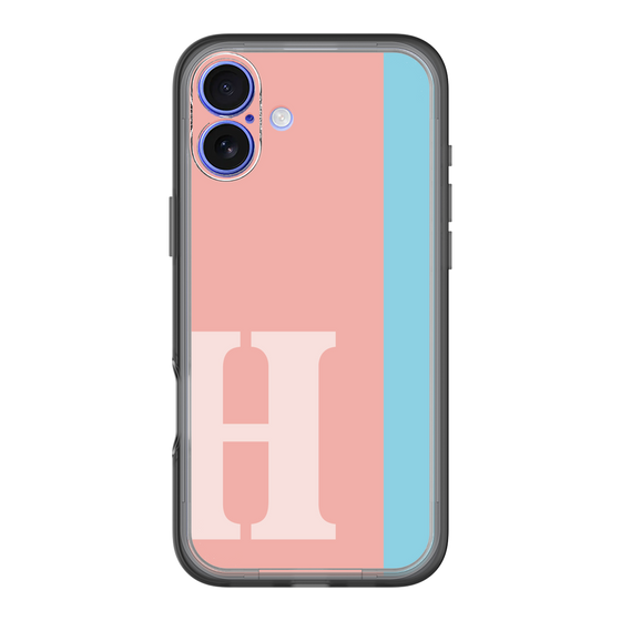 Slim Protection Premium Case［ オリジナル - initial color line - H pink ］