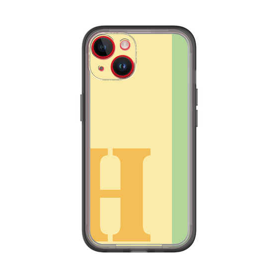 Slim Protection Premium Case［ オリジナル - initial color line - H yellow ］
