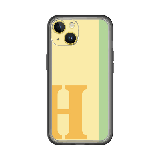 Slim Protection Premium Case［ オリジナル - initial color line - H yellow ］