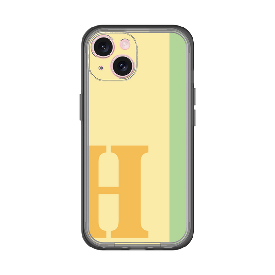 Slim Protection Premium Case［ オリジナル - initial color line - H yellow ］