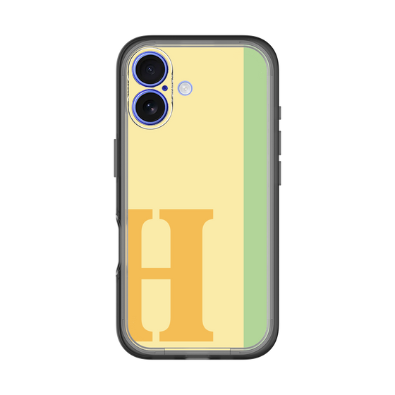Slim Protection Premium Case［ オリジナル - initial color line - H yellow ］