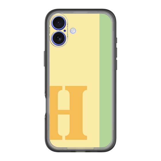 Slim Protection Premium Case［ オリジナル - initial color line - H yellow ］