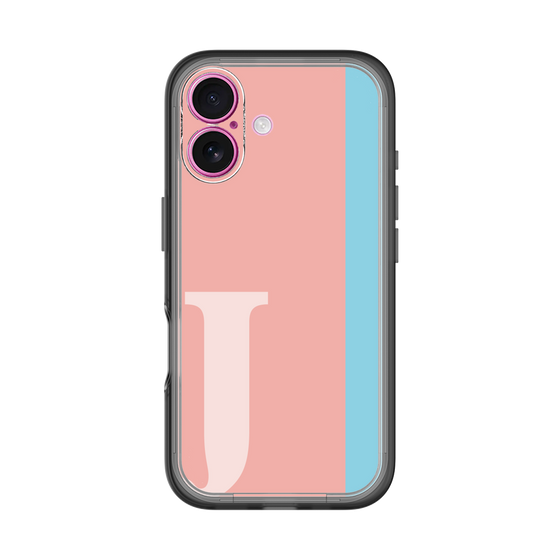 Slim Protection Premium Case［ オリジナル - initial color line - J pink ］