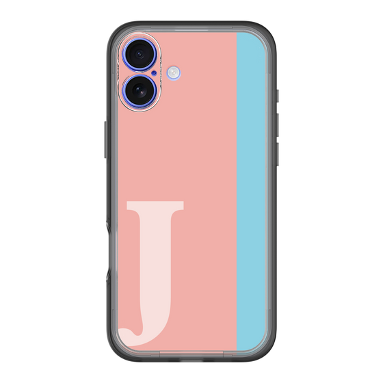 Slim Protection Premium Case［ オリジナル - initial color line - J pink ］