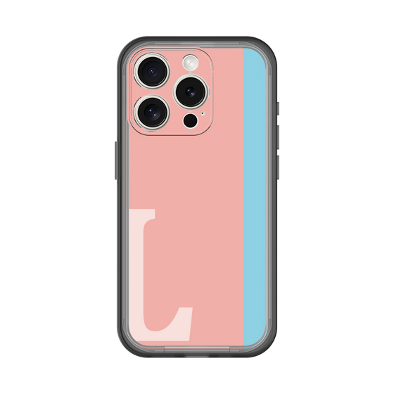 Slim Protection Premium Case［ オリジナル - initial color line - L pink ］