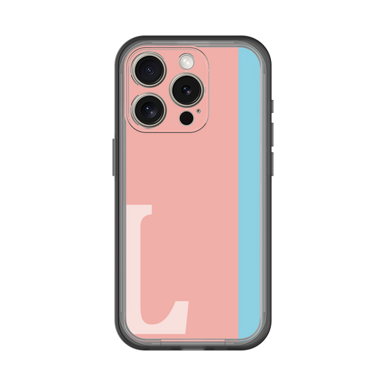 Slim Protection Premium Case［ オリジナル - initial color line - L pink ］
