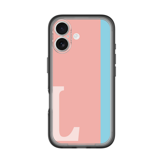 Slim Protection Premium Case［ オリジナル - initial color line - L pink ］