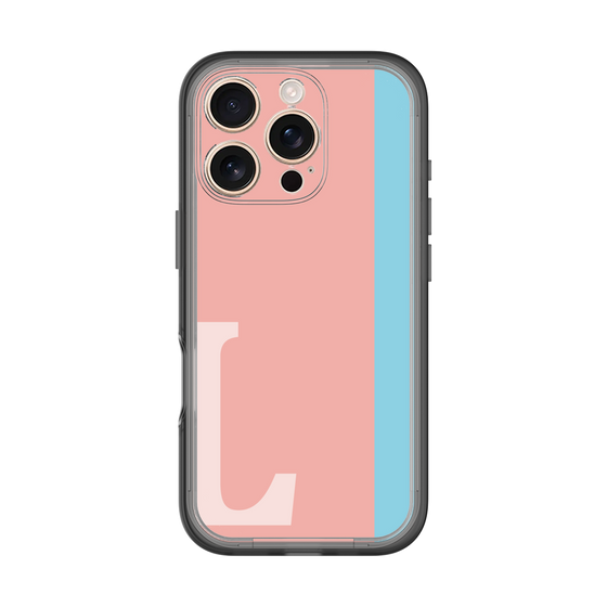 Slim Protection Premium Case［ オリジナル - initial color line - L pink ］