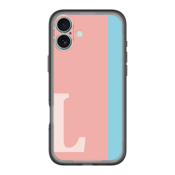 Slim Protection Premium Case［ オリジナル - initial color line - L pink ］