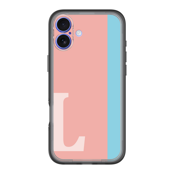 Slim Protection Premium Case［ オリジナル - initial color line - L pink ］