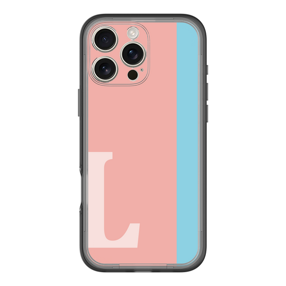 Slim Protection Premium Case［ オリジナル - initial color line - L pink ］