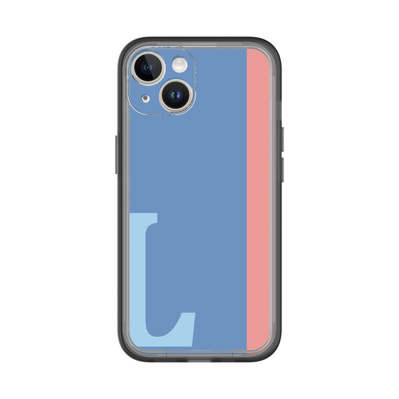 Slim Protection Premium Case［ オリジナル - initial color line - L blue ］
