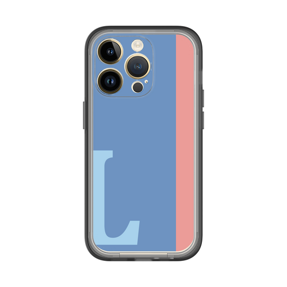 Slim Protection Premium Case［ オリジナル - initial color line - L blue ］