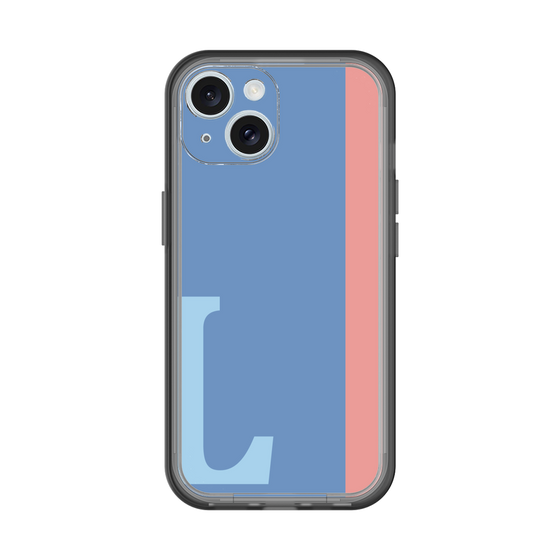 Slim Protection Premium Case［ オリジナル - initial color line - L blue ］