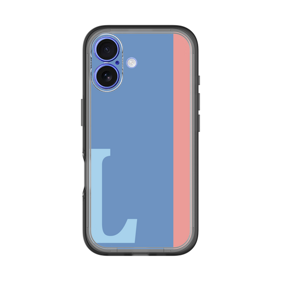 Slim Protection Premium Case［ オリジナル - initial color line - L blue ］