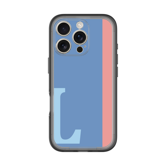 Slim Protection Premium Case［ オリジナル - initial color line - L blue ］