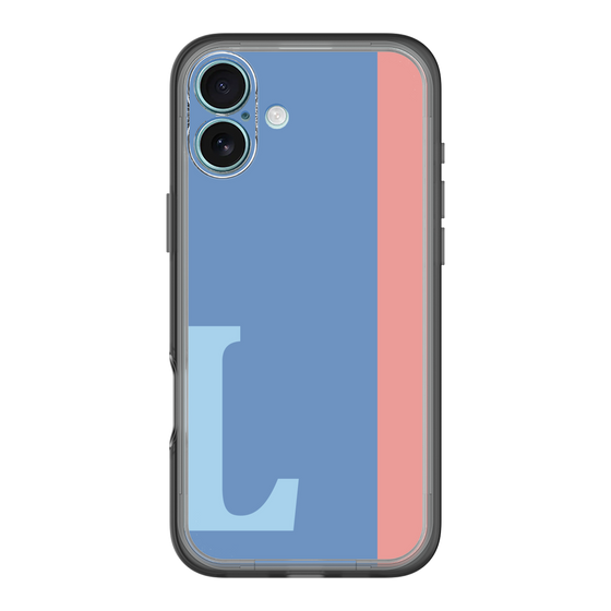 Slim Protection Premium Case［ オリジナル - initial color line - L blue ］