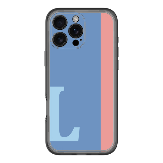 Slim Protection Premium Case［ オリジナル - initial color line - L blue ］