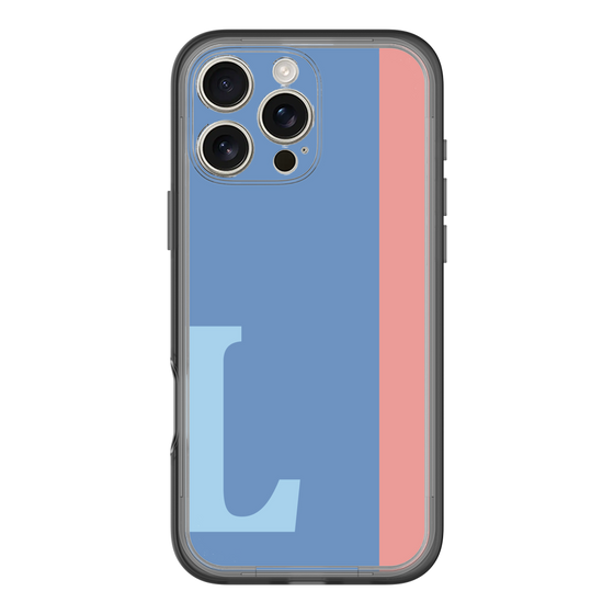 Slim Protection Premium Case［ オリジナル - initial color line - L blue ］