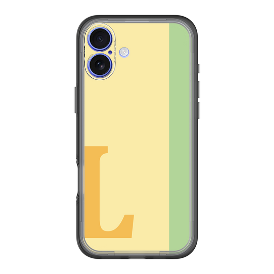 Slim Protection Premium Case［ オリジナル - initial color line - L yellow ］