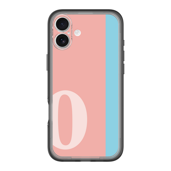 Slim Protection Premium Case［ オリジナル - initial color line - O pink ］