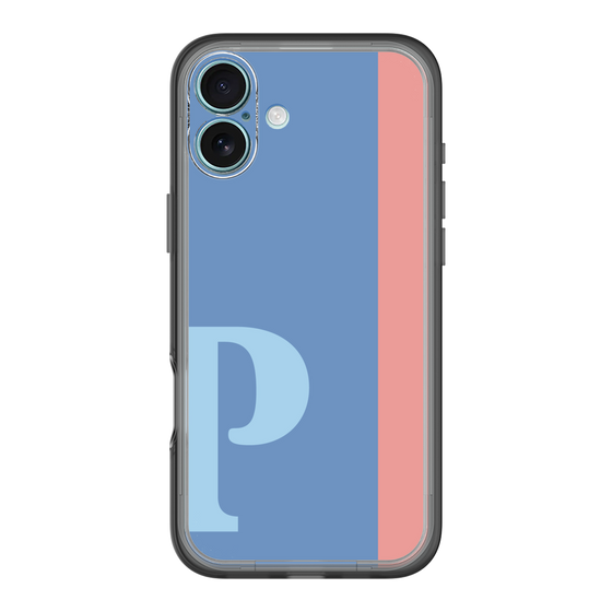 Slim Protection Premium Case［ オリジナル - initial color line - P blue ］