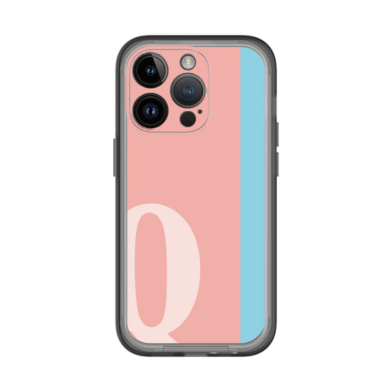 Slim Protection Premium Case［ オリジナル - initial color line - Q pink ］