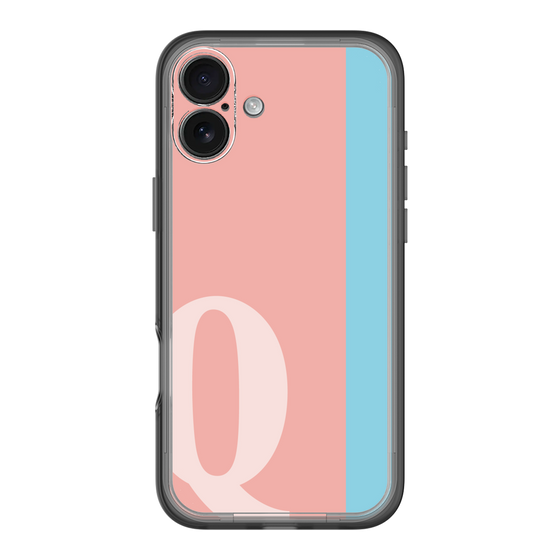 Slim Protection Premium Case［ オリジナル - initial color line - Q pink ］