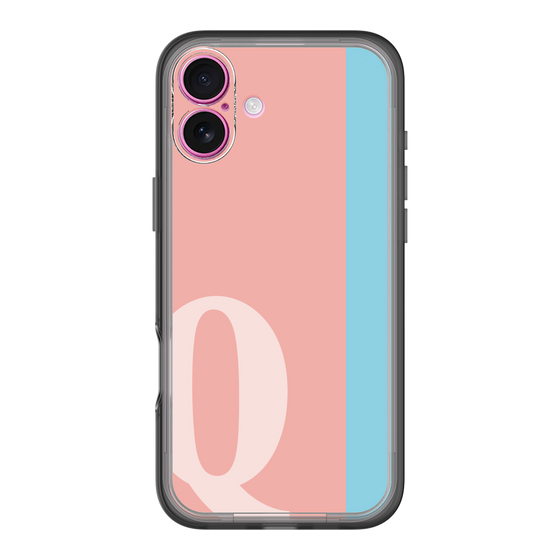 Slim Protection Premium Case［ オリジナル - initial color line - Q pink ］