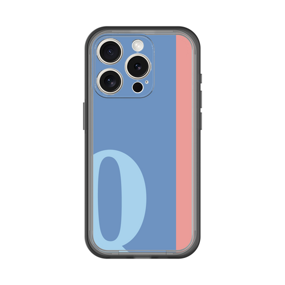 Slim Protection Premium Case［ オリジナル - initial color line - Q blue ］