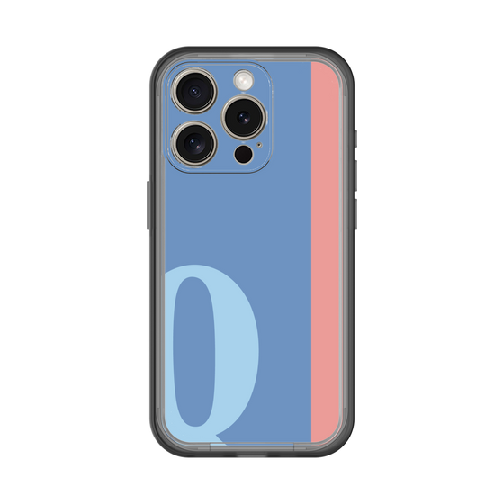 Slim Protection Premium Case［ オリジナル - initial color line - Q blue ］