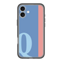 Slim Protection Premium Case［ オリジナル - initial color line - Q blue ］