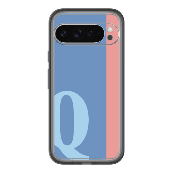Slim Protection Premium Case［ オリジナル - initial color line - Q blue ］