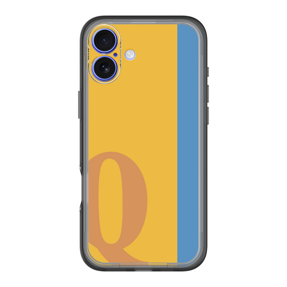 Slim Protection Premium Case［ オリジナル - initial color line - Q orange ］