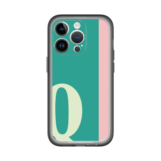 Slim Protection Premium Case［ オリジナル - initial color line - Q green ］