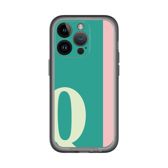 Slim Protection Premium Case［ オリジナル - initial color line - Q green ］