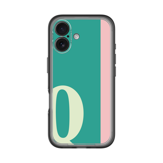 Slim Protection Premium Case［ オリジナル - initial color line - Q green ］