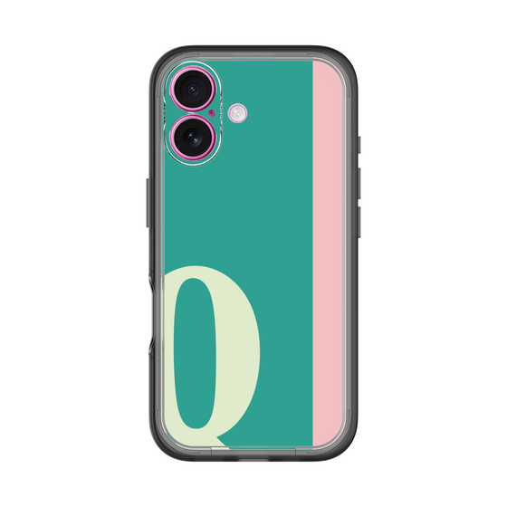 Slim Protection Premium Case［ オリジナル - initial color line - Q green ］
