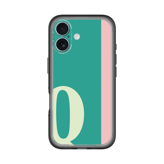 Slim Protection Premium Case［ オリジナル - initial color line - Q green ］