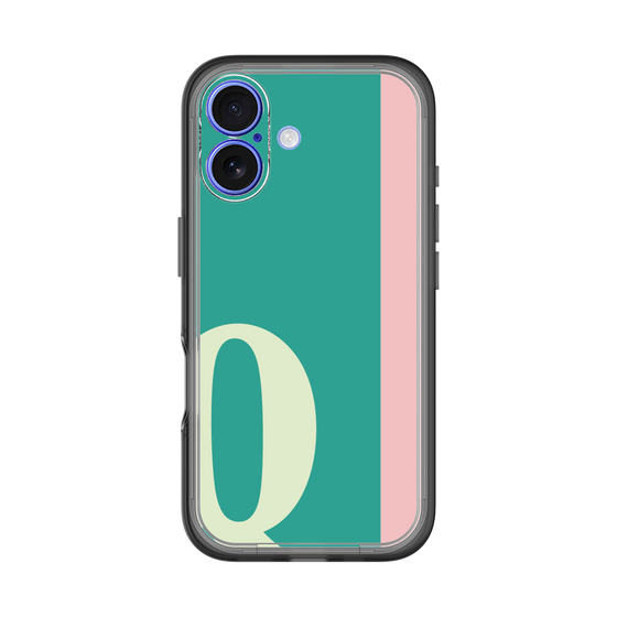 Slim Protection Premium Case［ オリジナル - initial color line - Q green ］