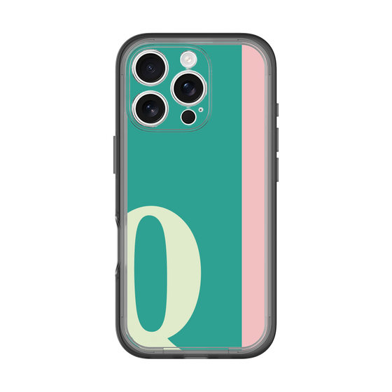 Slim Protection Premium Case［ オリジナル - initial color line - Q green ］