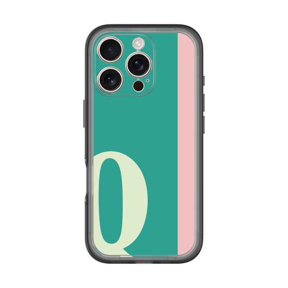 Slim Protection Premium Case［ オリジナル - initial color line - Q green ］