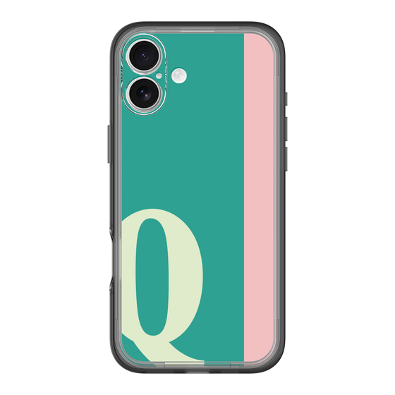 Slim Protection Premium Case［ オリジナル - initial color line - Q green ］