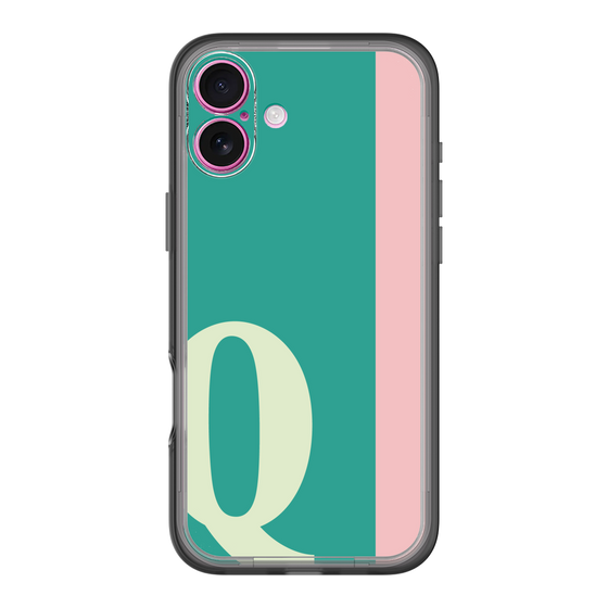 Slim Protection Premium Case［ オリジナル - initial color line - Q green ］