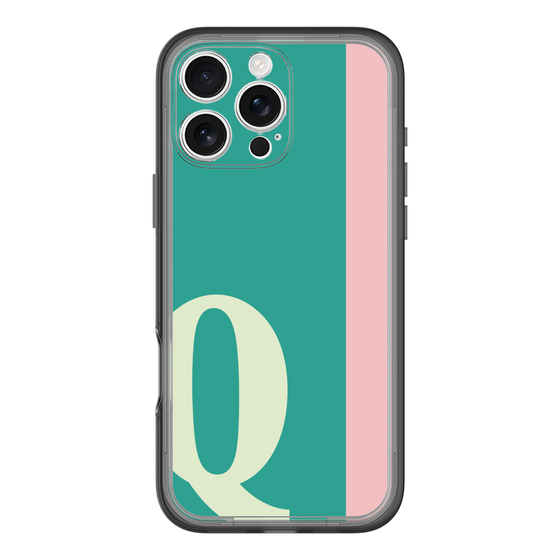 Slim Protection Premium Case［ オリジナル - initial color line - Q green ］