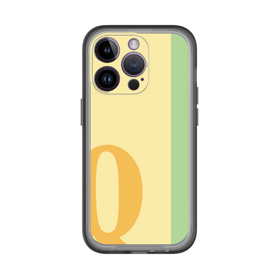 Slim Protection Premium Case［ オリジナル - initial color line - Q yellow ］