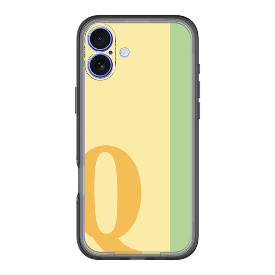 Slim Protection Premium Case［ オリジナル - initial color line - Q yellow ］