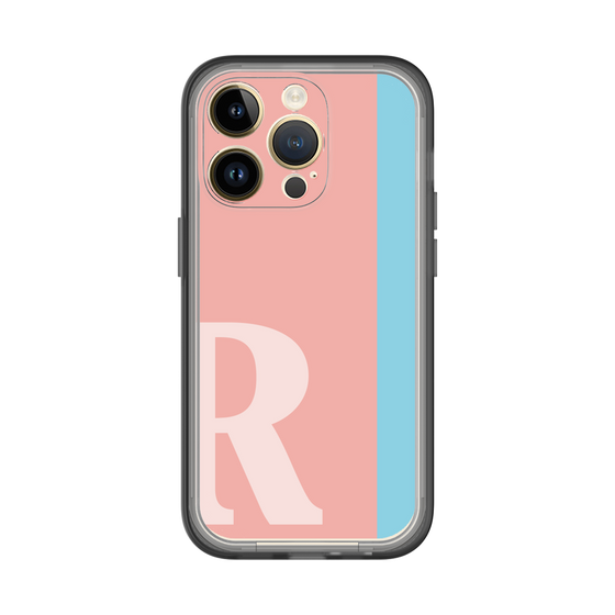 Slim Protection Premium Case［ オリジナル - initial color line - R pink ］