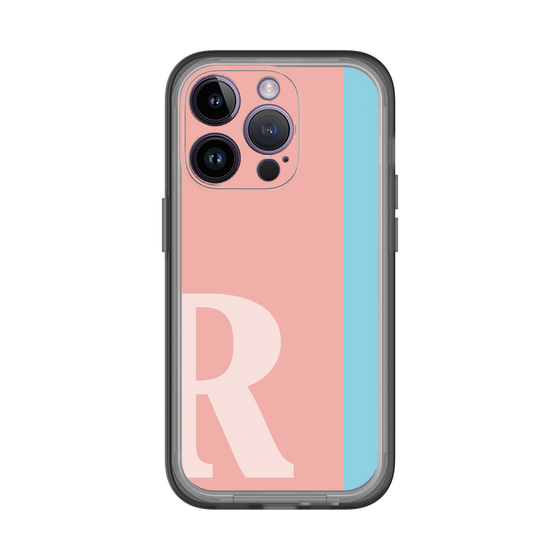Slim Protection Premium Case［ オリジナル - initial color line - R pink ］