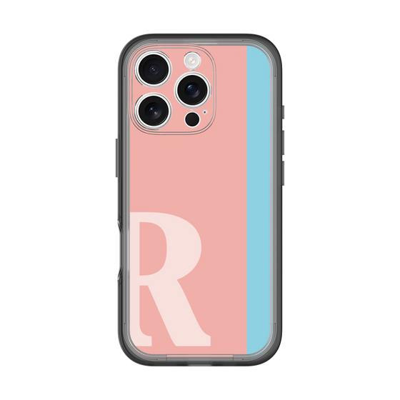 Slim Protection Premium Case［ オリジナル - initial color line - R pink ］